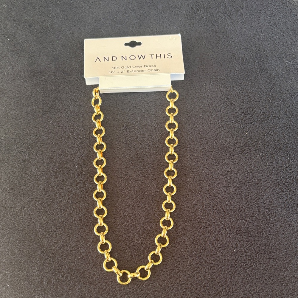 And Now This Gold Link Necklace